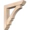 Ekena Millwork Balboa Slat Smooth Bracket w/ Offset Brace, Douglas Fir, 7 1/2"W x 38"D x 38"H BKT0806X38X38BOA06SDF - alternate 1